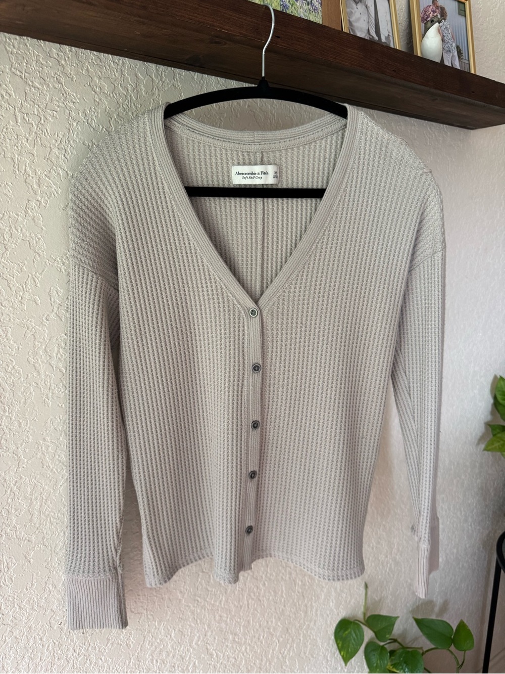Abercrombie Long Sleeve Waffle Henley